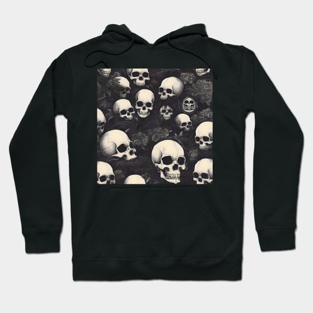 Plethora of Skulls Hoodie by GatesofHell